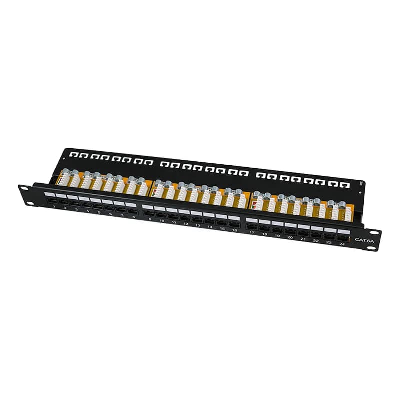 Logilink Cat.6A Patch Panel 24-Port UTP, 1U, 90° IDC