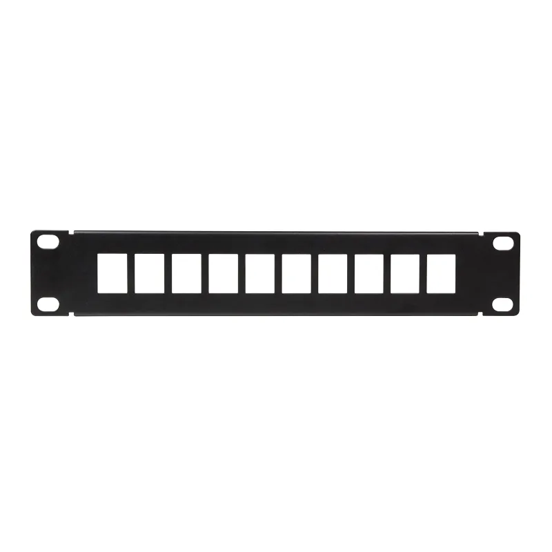Logilink 10" kystone panel for 10 keystone jacks, black