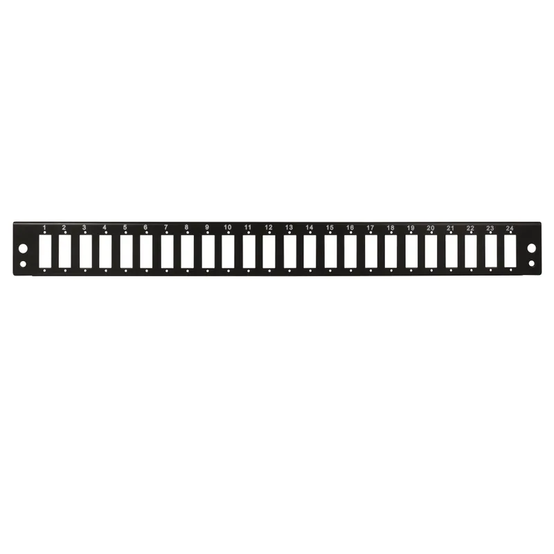 Logilink Fiber Front Panel 24 SC-Duplex or LC-Quad, black