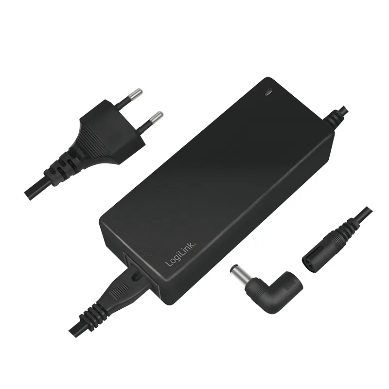 Logilink Notebook power supply, 90 W, incl. 9 tips, compact, black