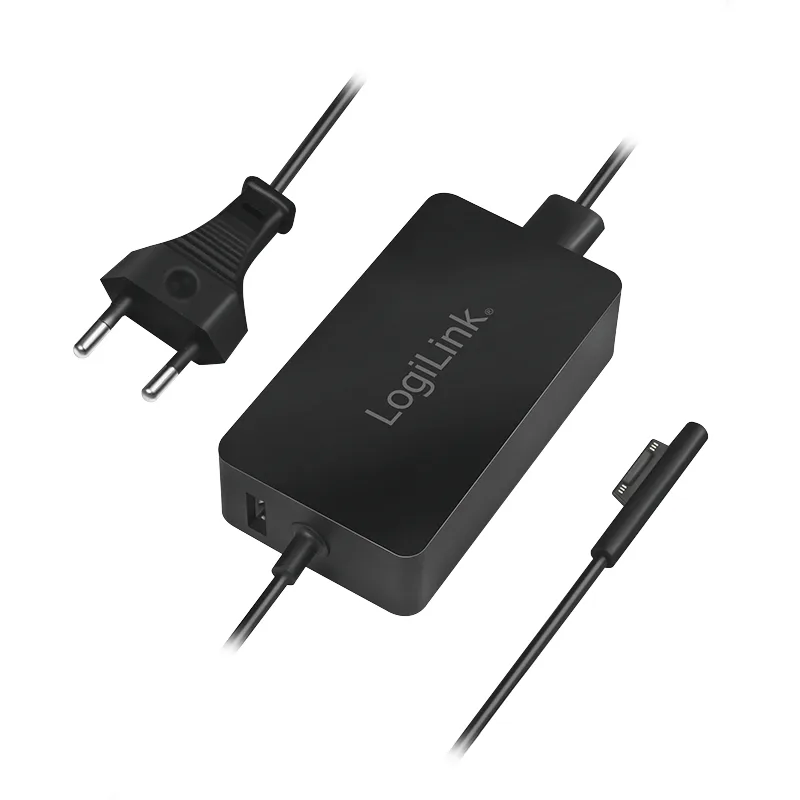 Logilink Notebook power supply, for Surface Book, 44W, USB Port, black
