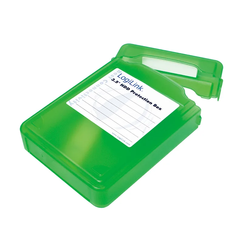 3,5" HDD protection box for 1 HDD, green