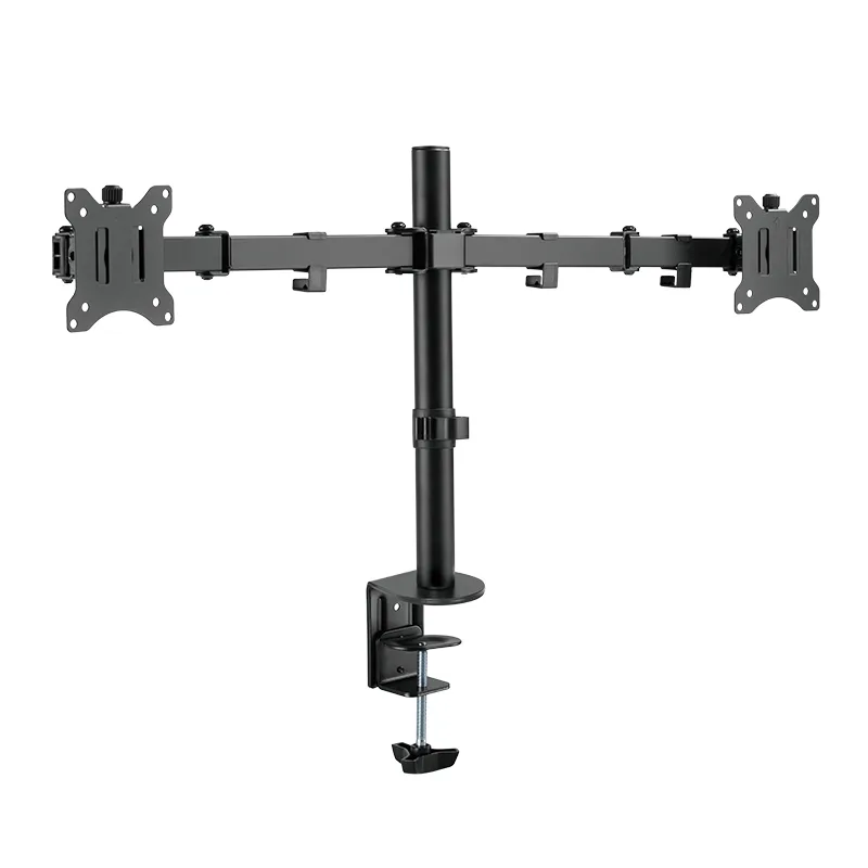 Dual Moniteur mount, 17"-32", steel, 360° VESA plate