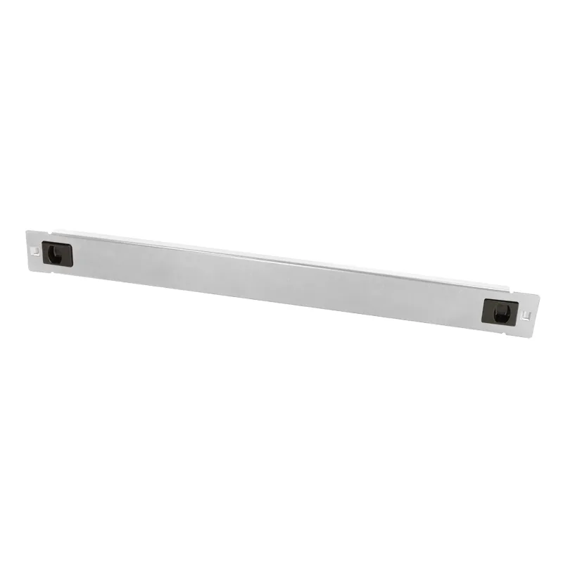 19" Blank Panel, tool-free snap-in type, 1U, metal, grey