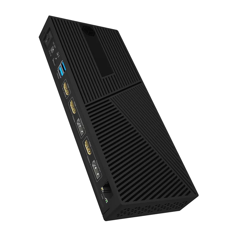 D Dockingtation 4xUSB-A/2xUSB-C/2xHDMI/DisplayPort ICY BOX Black