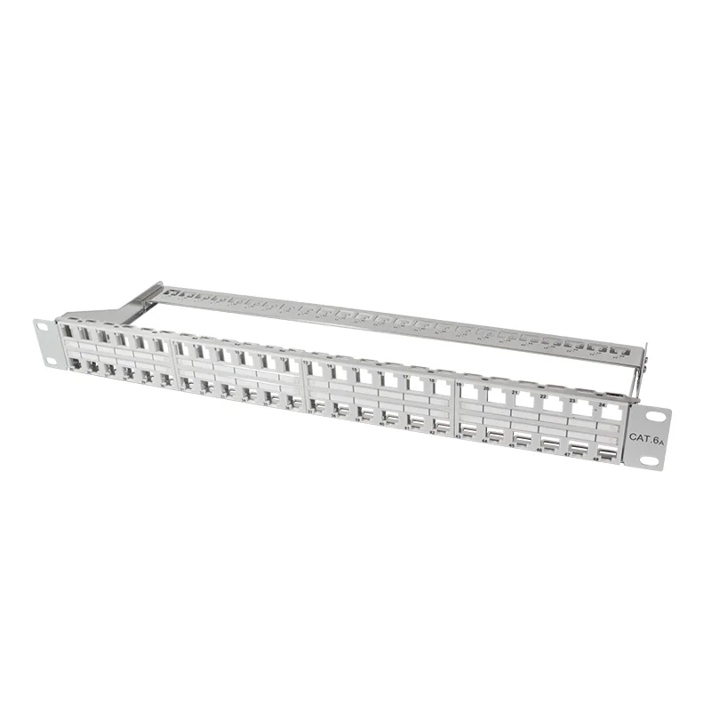 Patchpannel Keystone 1U. 48 Ports. shielded. grey LogiLink