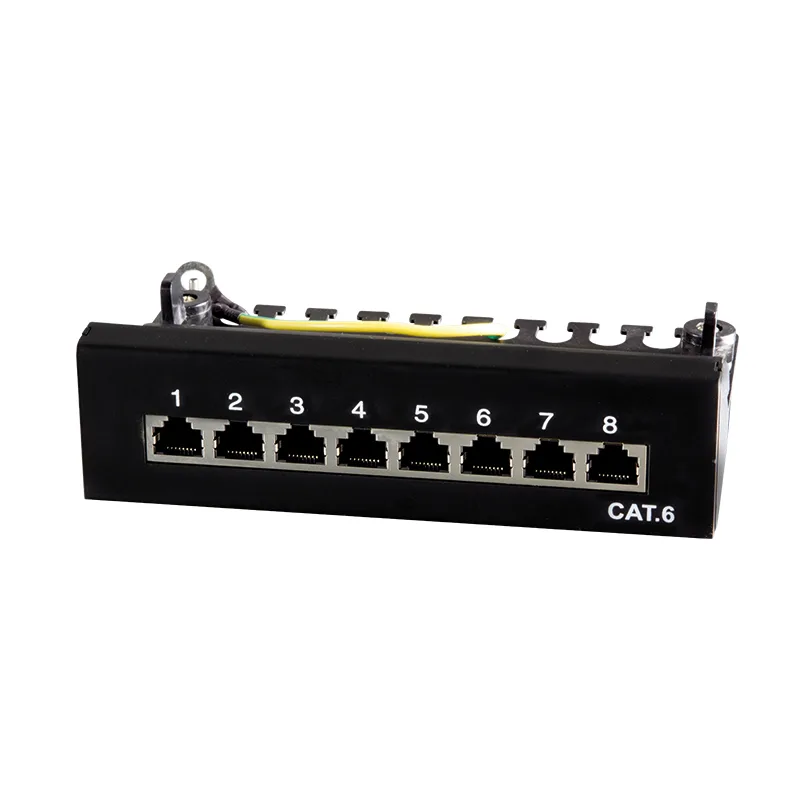 Patchpannel Desktop 8 Port Cat6 STP black LogiLink