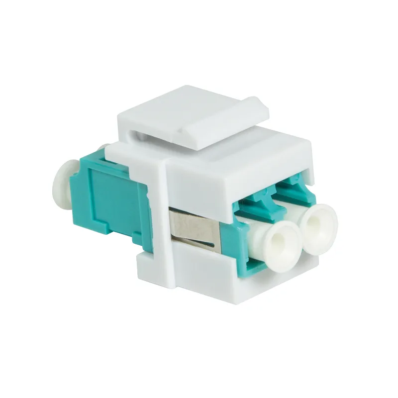 Keystone Verbinder Fibre LC-Duplex Multimode. aqua LogiLink
