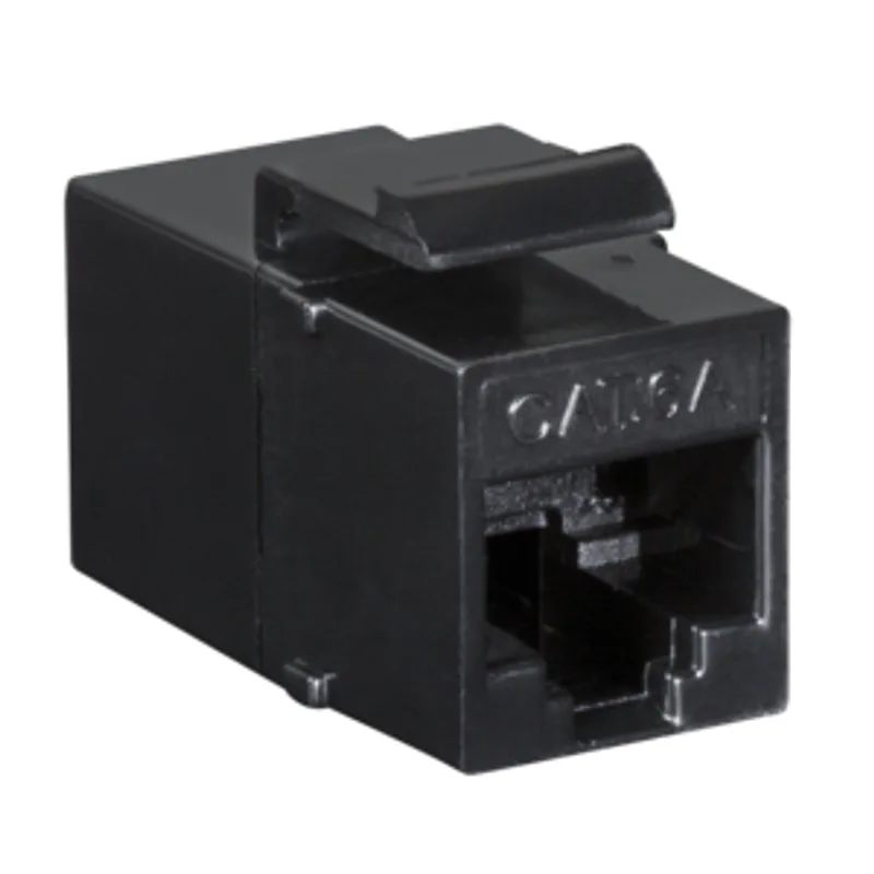 Keystone Verbinder Cat.6A UTP, 2xRJ45, black LogiLink
