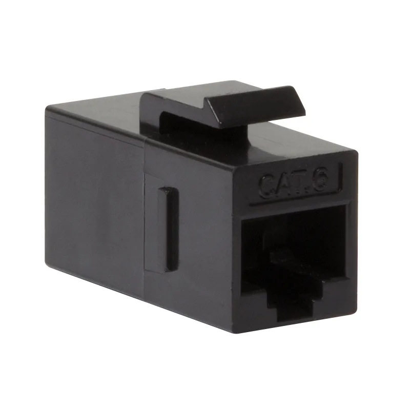 Keystone Verbinder Cat.6 UTP. 2xRJ45. black LogiLink