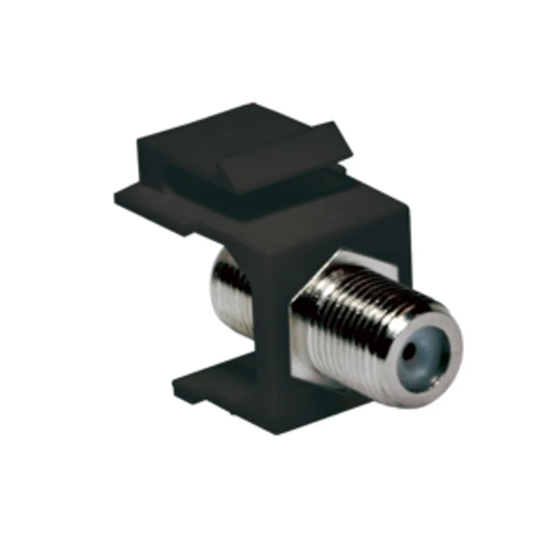 Keystone Verbinder F-Type 75 Ohm F/F, black LogiLink