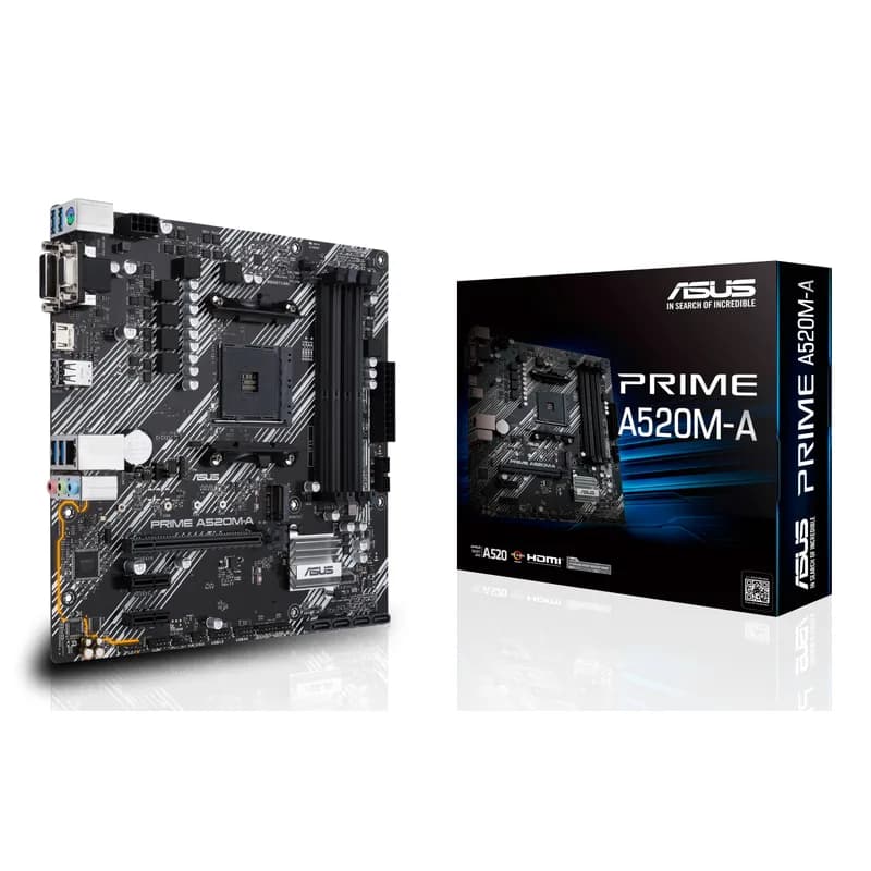 ASUS PRIME A520M-A II/CSM AM4 A520/HDMI-DVI-VGA/M.2/µATX
