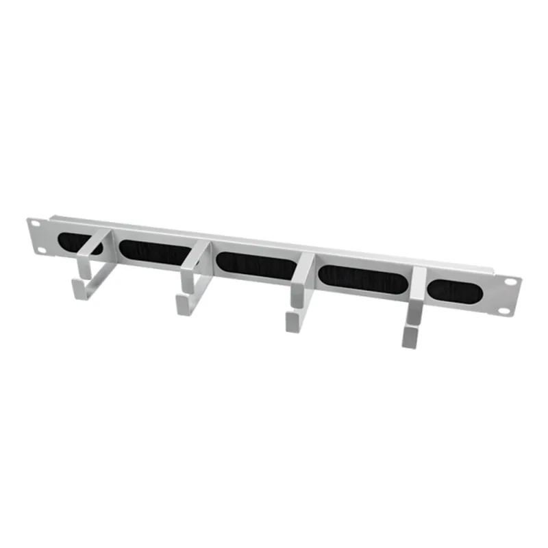 Panneau de guidage du câble 19" 1HE avec 4 Cintre en acier Grey LogiLink