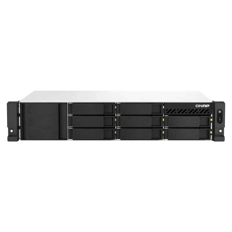 QNAP TS-864eU-RP-8G 2U 8-bay short depth 30,48cm 12Zoll rackmount NAS Intel Celeron N5095 quad-core 8GB 8x3.5/2.5 SATA 2x300W r PSU