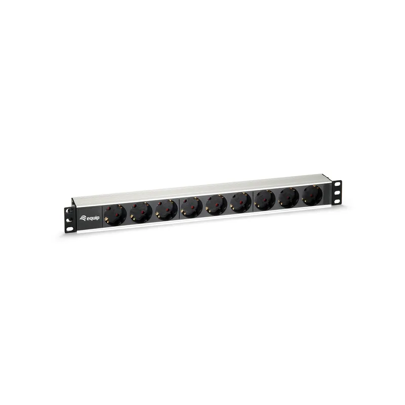 19" Steckdosenleist 1HE 9x equip