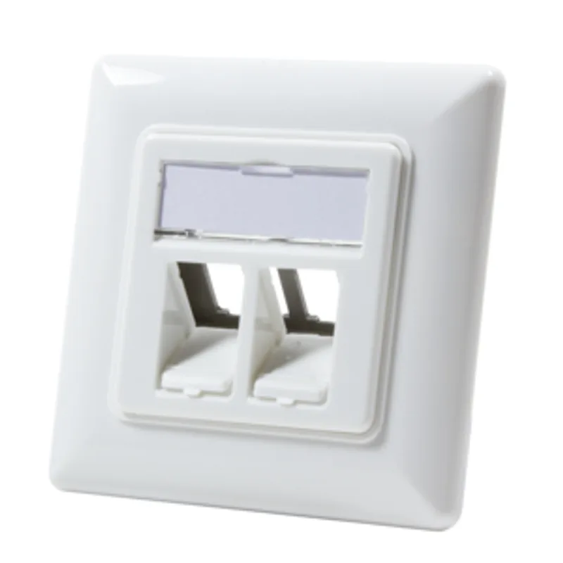 Keystone Dose Unterputz 2 modules. pure white LogiLink