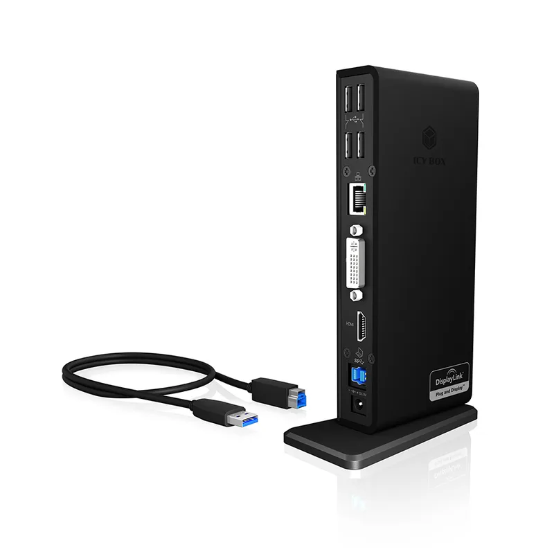 ICY BOX IB-DK2241AC USB 3.0 11-in-1 DockingStation