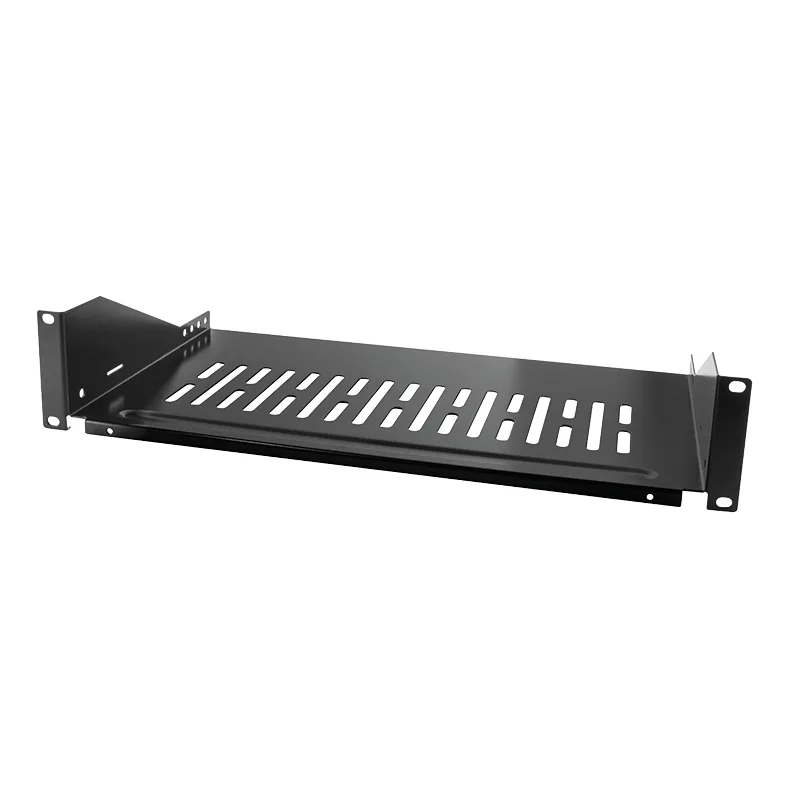 LogiLink Sol spécialisé 19" 2HE 88x482x406mm Installation fixe, jusqu'à 25kg, couleur Noir (RAL 9005)