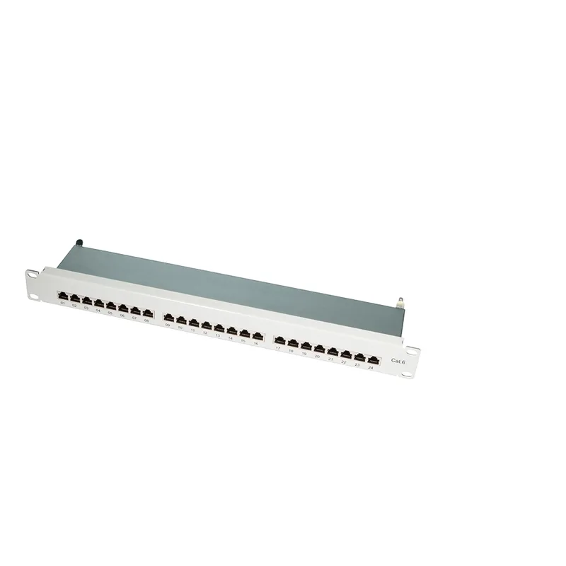 LogiLink CAT6 Patchpanel 19" 1HE 24-Ports Gris
